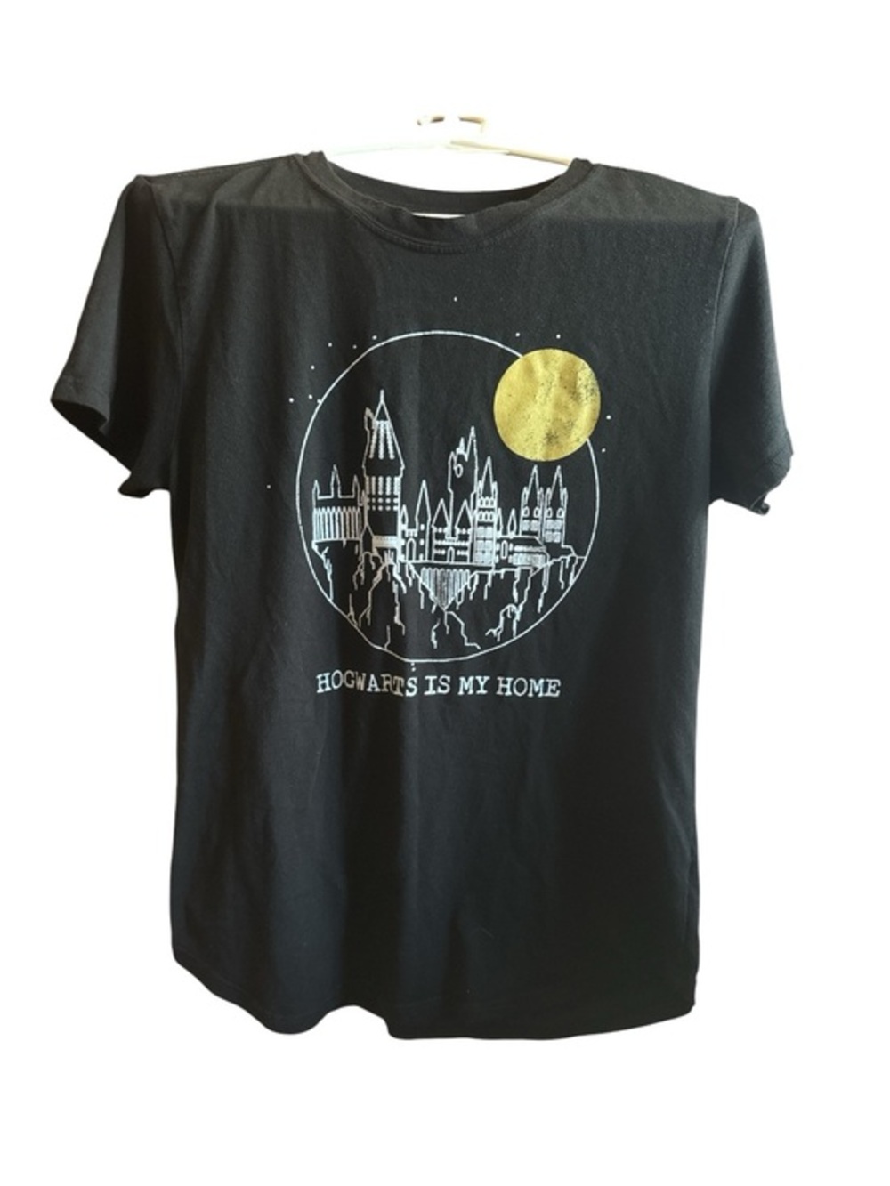 Harry Potter Hogwarts is My Home Tee Castle oversized Wizard T-Shirt Large Kids